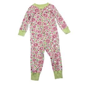 Hanna Andersson Floral Print Organic Sleeper Pajamas.